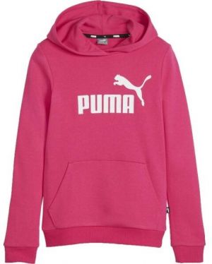 Puma ESS LOGO HOODIE FL G Dievčenská mikina, ružová, veľkosť