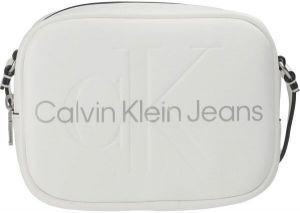 Calvin Klein SCULPTED CAMERA BAG18 Dámska kabelka, biela, veľkosť