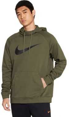 Nike DRY HOODIE PO SWOOSH M Pánska tepláková mikina, khaki, veľkosť