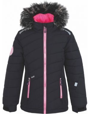 LOAP FUKSIE Dievčenská lyžiarska bunda, čierna, veľkosť