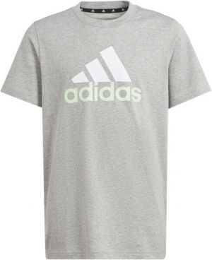 adidas BIG LOGO TEE Chlapčenské tričko, sivá, veľkosť