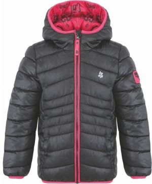 LOAP INTERMO Detská zimná bunda, tmavo sivá, veľkosť 112-116