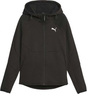 Puma EVOSTRIPE WINTERIZED FULL ZIP HOODIE Dámska mikina, čierna, veľkosť