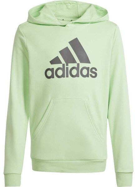 adidas BIG LOGO HOODIE Chlapčenská mikina, svetlo zelená, veľkosť
