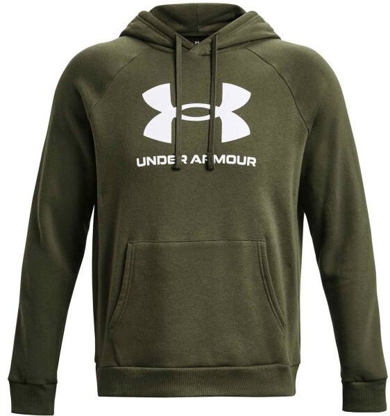 Under Armour RIVAL FLEECE LOGO HD Pánska mikina, khaki, veľkosť L