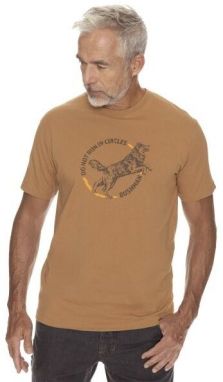 BUSHMAN DARWIN Pánske tričko, hnedá, veľkosť