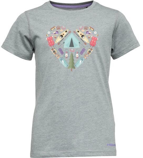 Head HARDY Dievčenské tričko, sivá, veľkosť 164-170