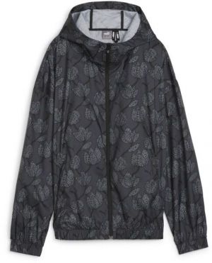 Puma BLOSSOM AOP WINDBREAKER Dámska bunda, čierna, veľkosť