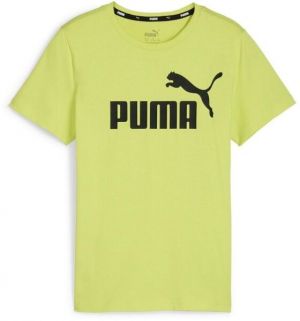 Puma ESS LOGO TEE B Chlapčenské tričko, žltá, veľkosť