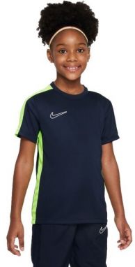 Nike DRI-FIT ACADEMY Detské futbalové tričko, tmavo modrá, veľkosť