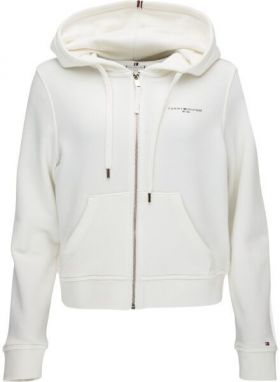 Tommy Hilfiger 1985 REG MINI CORP ZIP HOODIE Dámska mikina, biela, veľkosť