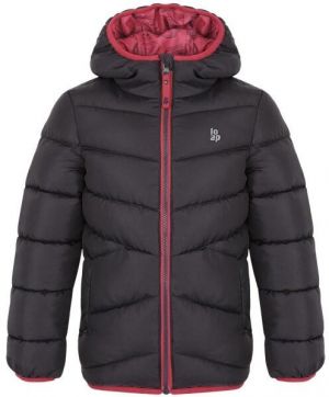 LOAP INLAS Dievčenská  bunda, tmavo sivá, veľkosť 122-128