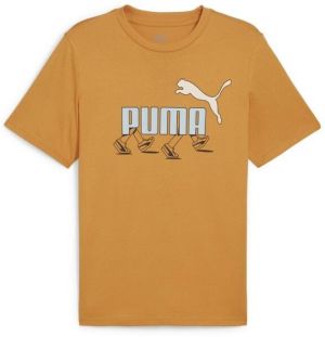 Puma GRAPHIC SNEAKER TEE Pánske tričko, oranžová, veľkosť