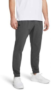 Under Armour STRETCH WOVEN JOGGERS Pánske nohavice, tmavo sivá, veľkosť S