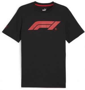 Puma F1 ESSENTIALS LOGO TEE Pánske tričko, čierna, veľkosť
