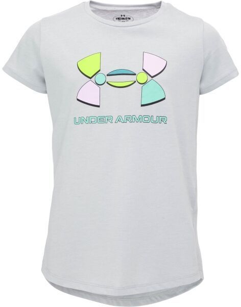 Under Armour COLORBLOCK BL SS Dievčenské tričko, sivá, veľkosť XL