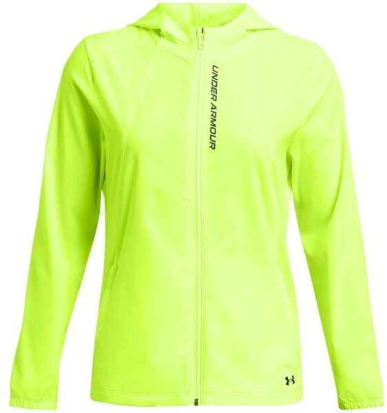 Under Armour OUTRUN THE STORM Dámska bežecká bunda, reflexný neón, veľkosť S