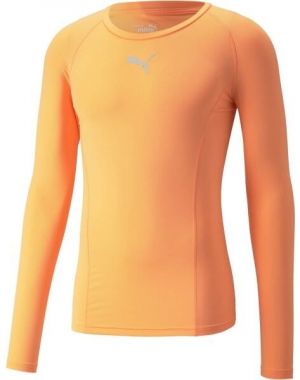 Puma LIGA BASELAYER TEE LS Pánske funkčné tričko, oranžová, veľkosť