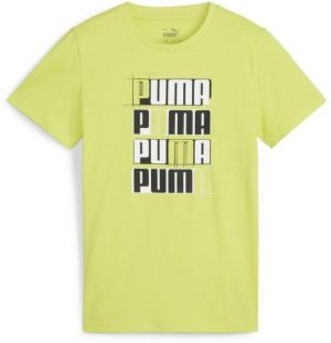 Puma ESSENTIALS + LOGO LAB TEE B Chlapčenské tričko, žltá, veľkosť