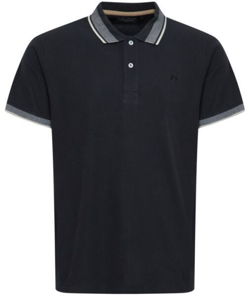 BLEND POLO REGULAR FIT Pánske tričko polo, čierna, veľkosť