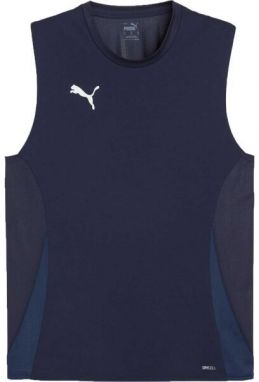 Puma TEAMGOAL SLEEVELESS JERSEY Pánske športové tielko, tmavo modrá, veľkosť