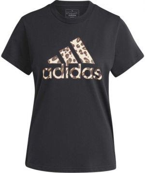 adidas ANIMAL PRINT GRAPHICH T-SHIRT Dámske tričko, čierna, veľkosť
