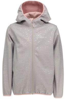 Lewro ZULI Dievčenská softshellová bunda, sivá, veľkosť 140-146