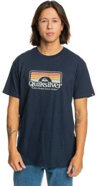 Quiksilver STEP INSIDE Pánske tričko, tmavo modrá, veľkosť