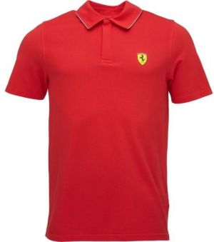 Puma FERRARI RACE POLO Pánske polo tričko, červená, veľkosť