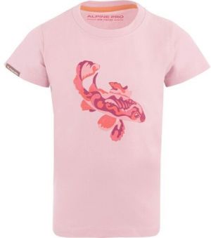 ALPINE PRO OKEGO Dievčenské tričko, ružová, veľkosť 128-134