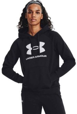 Under Armour RIVAL FLEECE BIG LOGO Dámska mikina, čierna, veľkosť