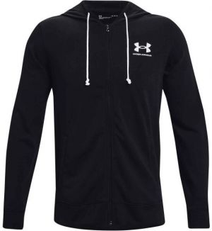 Under Armour RIVAL TERRY LC FZ Pánska mikina, čierna, veľkosť S