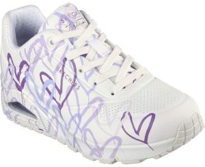 Skechers UNO - LOVING LOVE Dámska obuv na voľný čas, biela, veľkosť