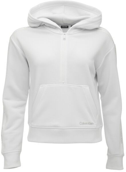 Calvin Klein PW - 1/2 ZIP HOODIE Dámska mikina, biela, veľkosť