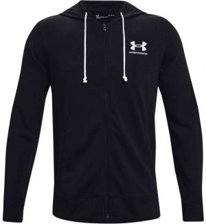 Under Armour RIVAL TERRY LC FZ Pánska mikina, čierna, veľkosť