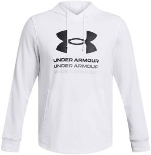 Under Armour RIVAL Pánska mikina, biela, veľkosť