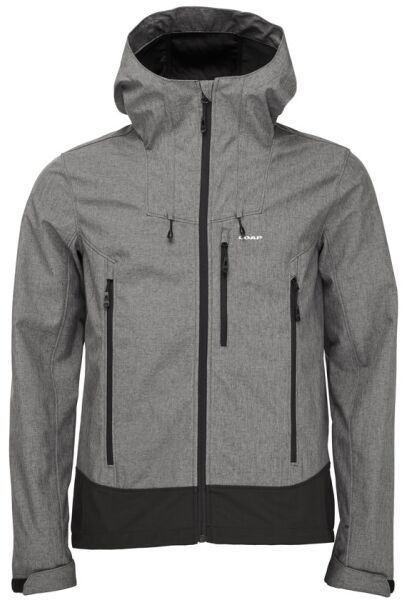 LOAP LANOR Pánska softshellová bunda, sivá, veľkosť