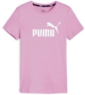 Puma ESSENTIALS LOGO TEE G Dievčenské tričko, ružová, veľkosť