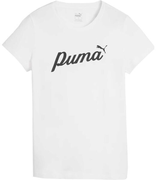 Puma ESSENTIALS + BLOSSOM SCRIP TEE Dámske tričko, biela, veľkosť