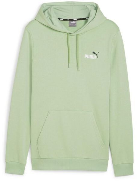 Puma ESSENTIALS + 2 COL SMALL LOGO HOODIE Pánska mikina, svetlo zelená, veľkosť