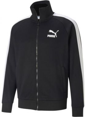 Puma ICONIC T7 TRACK JACKET Pánska mikina, čierna, veľkosť