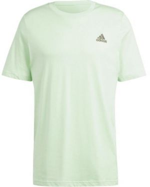 adidas ESSENTIALS SINGLE JERSEY EMBROIDERED Pánske tričko, svetlo zelená, veľkosť