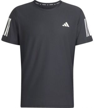 adidas OWN THE RUN TEE Pánske bežecké tričko, čierna, veľkosť