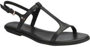 Tommy Hilfiger TH FLAT SANDAL Dámske sandále, čierna, veľkosť