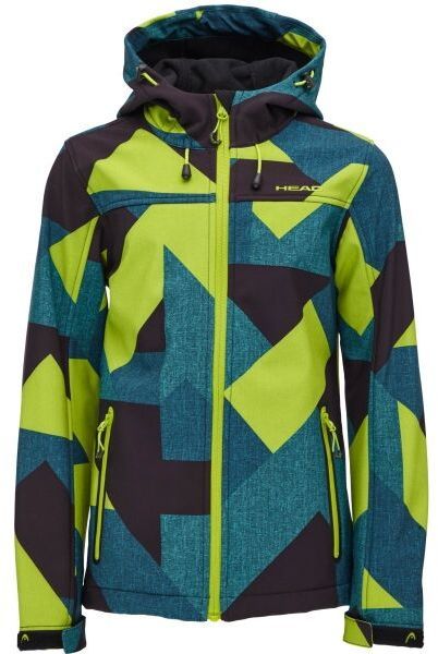 Head ARAM Chlapčenská softshellová bunda, zelená, veľkosť 128-134