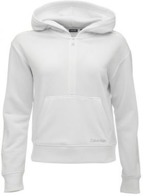 Calvin Klein PW - 1/2 ZIP HOODIE Dámska mikina, biela, veľkosť