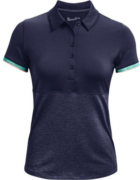 Under Armour ZINGER POINT SS POLO Dámske golfové polo tričko, tmavo modrá, veľkosť