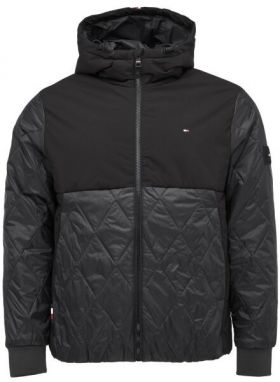 Tommy Hilfiger CL MIX HOODED JACKET Pánska bunda, čierna, veľkosť