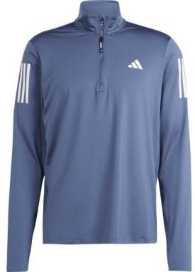 adidas OWN THE RUN HALF-ZIP Pánska bežecká bunda, modrá, veľkosť