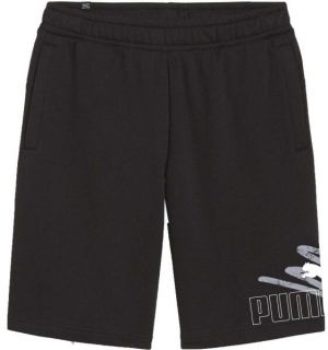 Puma ESSENTIALS+ LOGO LAB GRAPHIC SHORTS 10 Pánske teplákové kraťasy, čierna, veľkosť